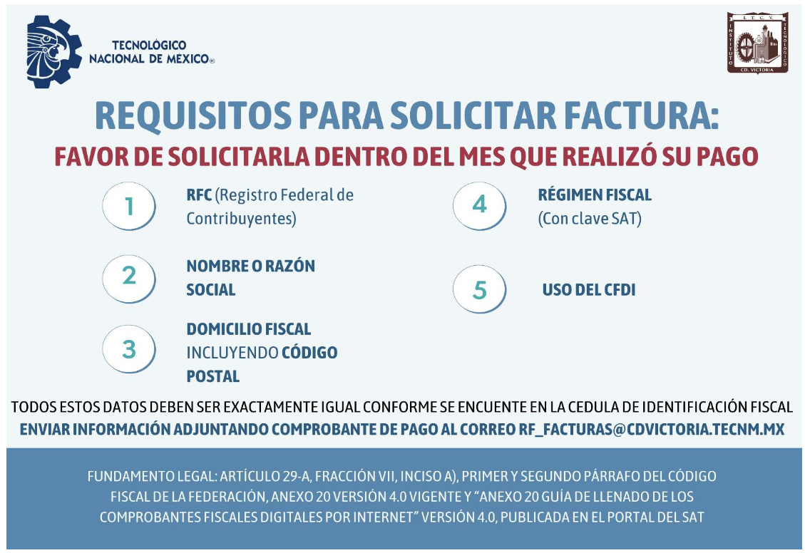 Requisitos para factura